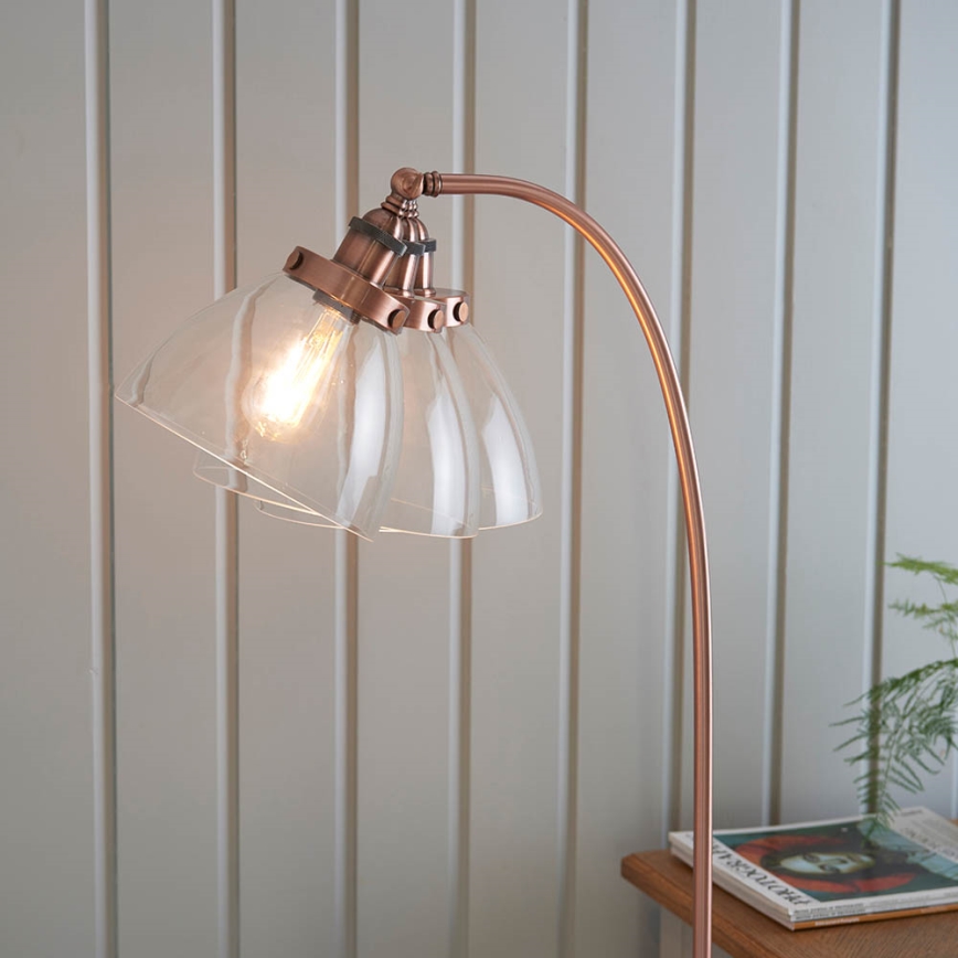 Endon 77862 - Gulvlampe HANSEN 1xE27/40W/230V kobber