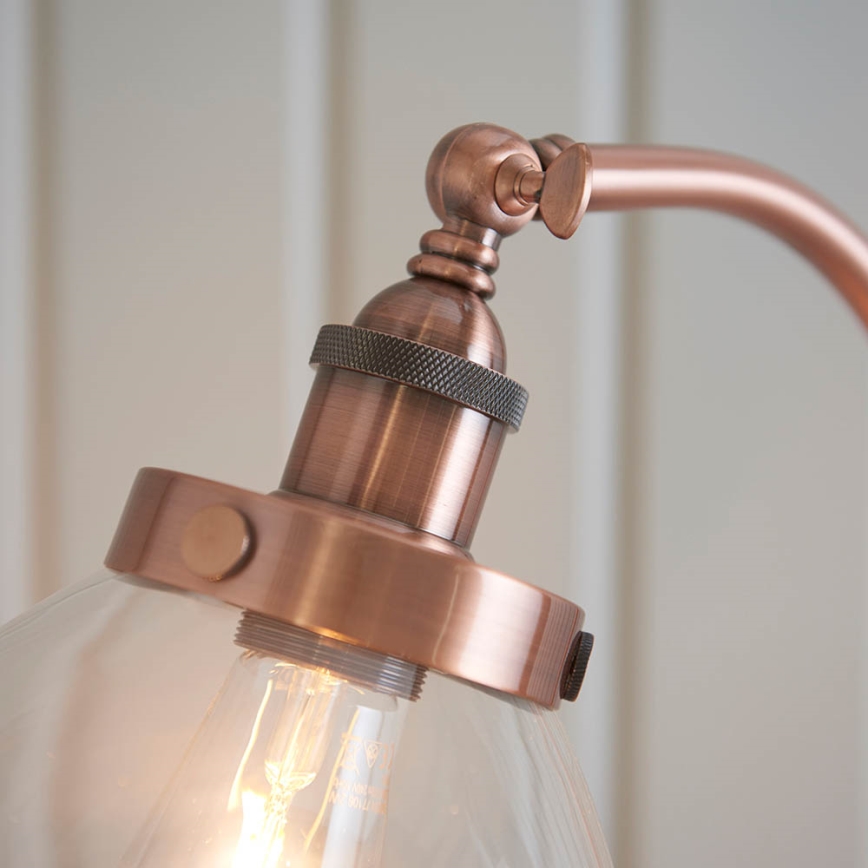 Endon 77862 - Gulvlampe HANSEN 1xE27/40W/230V kobber