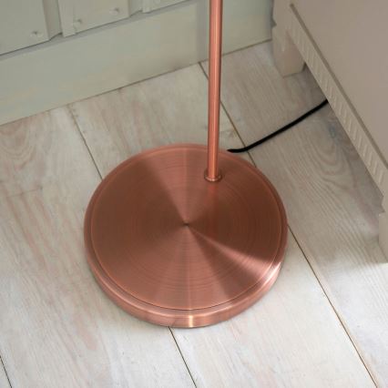 Endon 77862 - Gulvlampe HANSEN 1xE27/40W/230V kobber