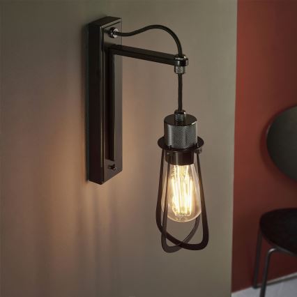 Endon 80950 - Væglampe URBAN 1xE27/6W/230V sort