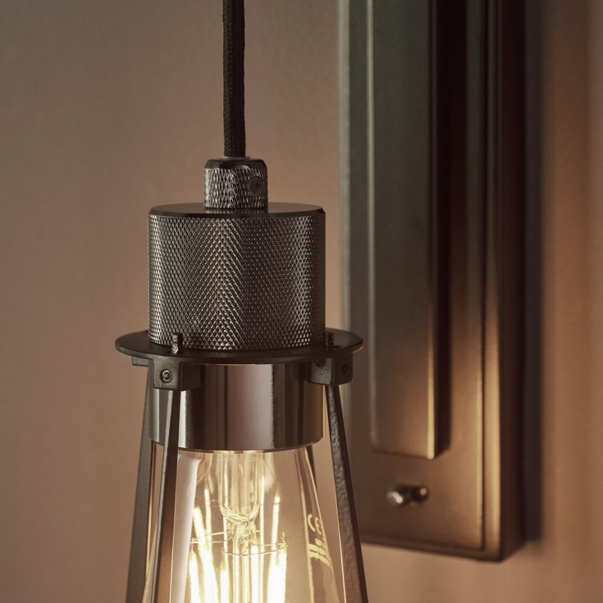 Endon 80950 - Væglampe URBAN 1xE27/6W/230V sort