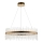 Endon 81908 - LED pendel dæmpbar ADRIEL LED/58W/230V 3000K diameter 70 cm guldfarvet/transparent