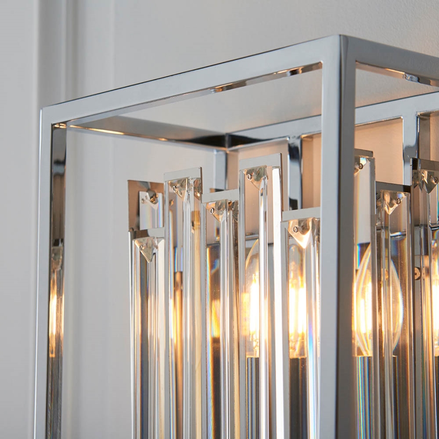 Endon 81932 - Væglampe ACADIA 1xE14/40W/230V poleret krom