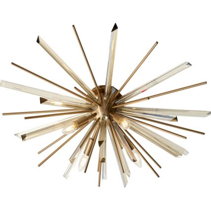 Endon 81937 - Loftlampe 4xE14/40W/230V Ø 80 cm guld
