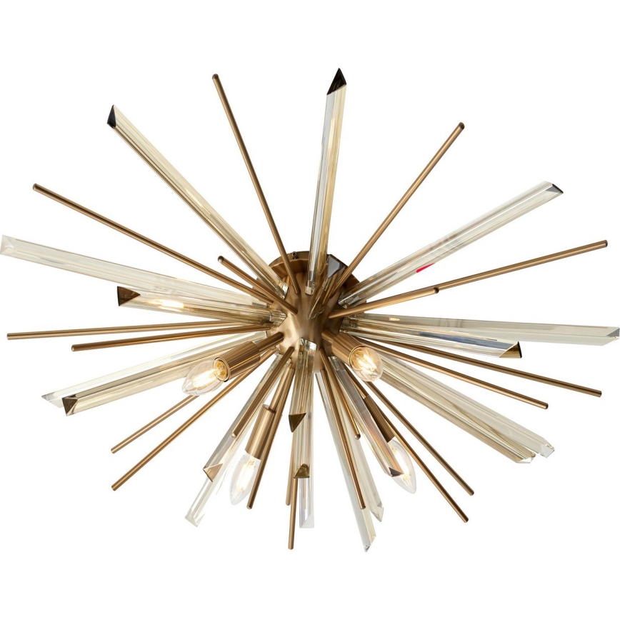Endon 81937 - Loftlampe 4xE14/40W/230V Ø 80 cm guld
