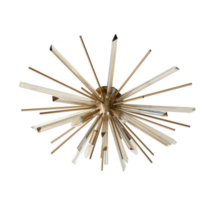 Endon 81937 - Loftlampe 4xE14/40W/230V Ø 80 cm guld