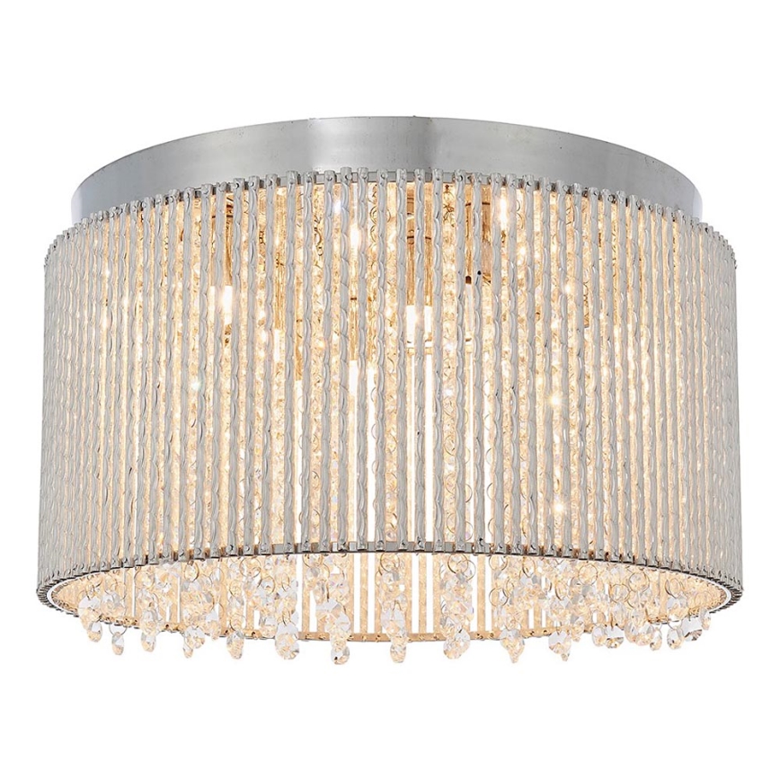 Endon 81980 - Loftlampe i krystal GALINA 10xG9/25W/230V mat krom