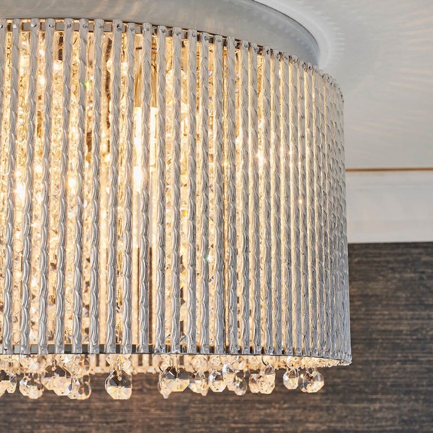 Endon 81980 - Loftlampe i krystal GALINA 10xG9/25W/230V mat krom