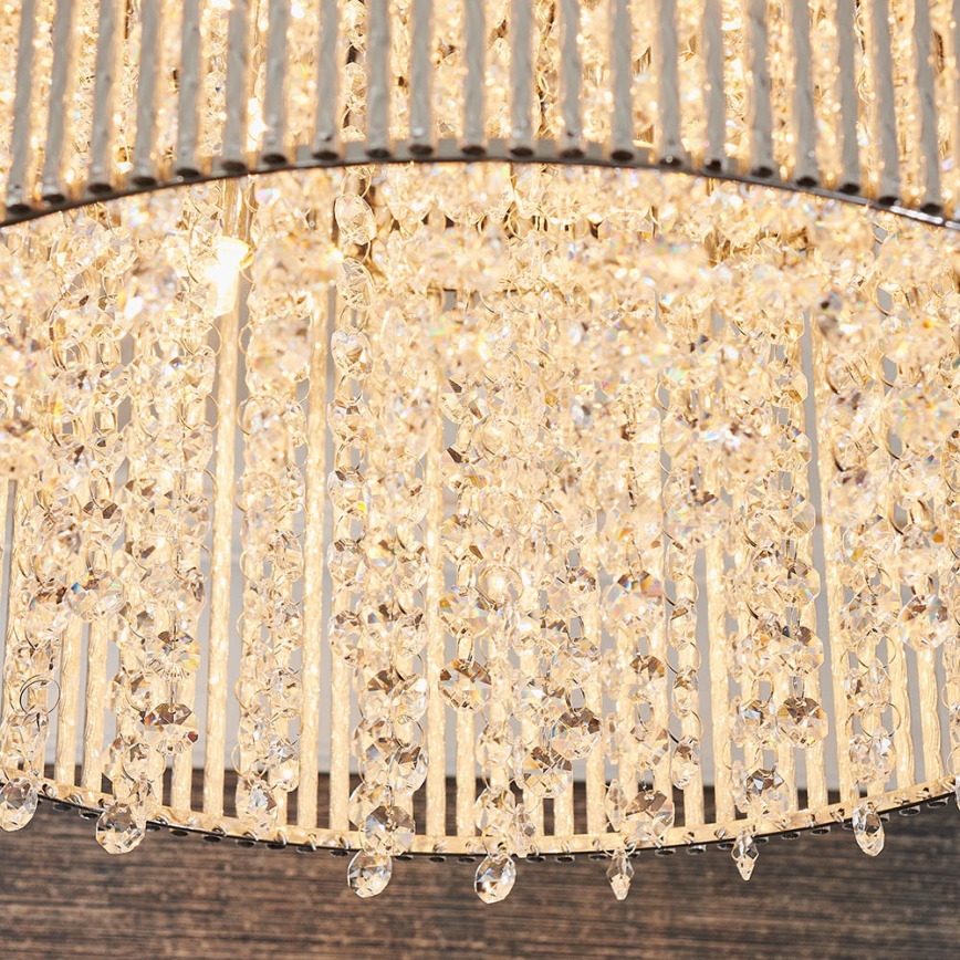 Endon 81980 - Loftlampe i krystal GALINA 10xG9/25W/230V mat krom