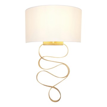 Endon 82070 - Væglampe 1xE27/10W/230V hvid/mesing