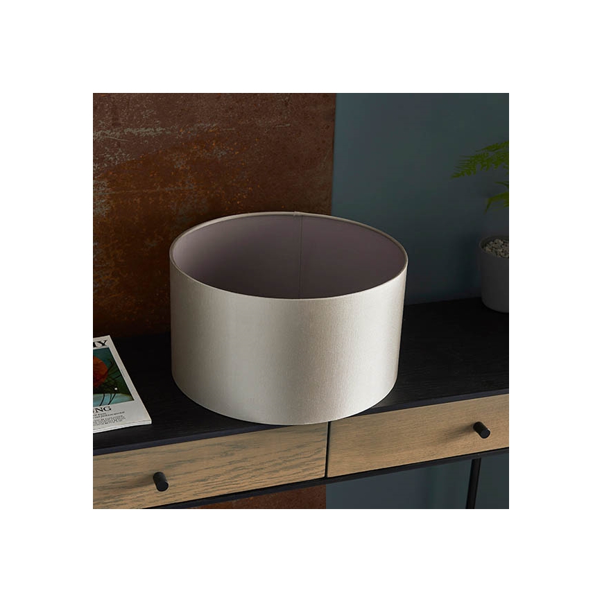 Endon 90024 - Reservelampskærm til bordlampe, E27, Ø 38 cm, grå