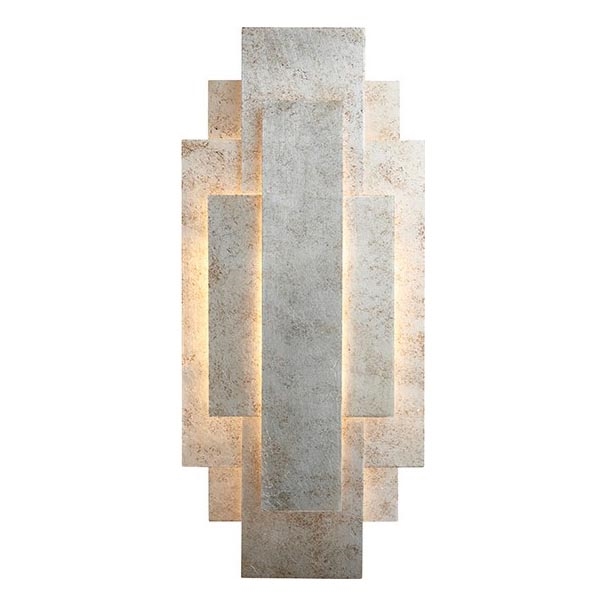 Endon 90451 - Væglampe ALZARE 2x G9/3W/230V hvid patina