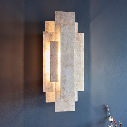 Endon 90451 - Væglampe ALZARE 2x G9/3W/230V hvid patina
