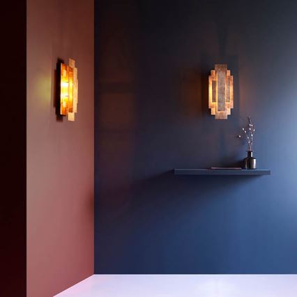 Endon 90451 - Væglampe ALZARE 2x G9/3W/230V hvid patina