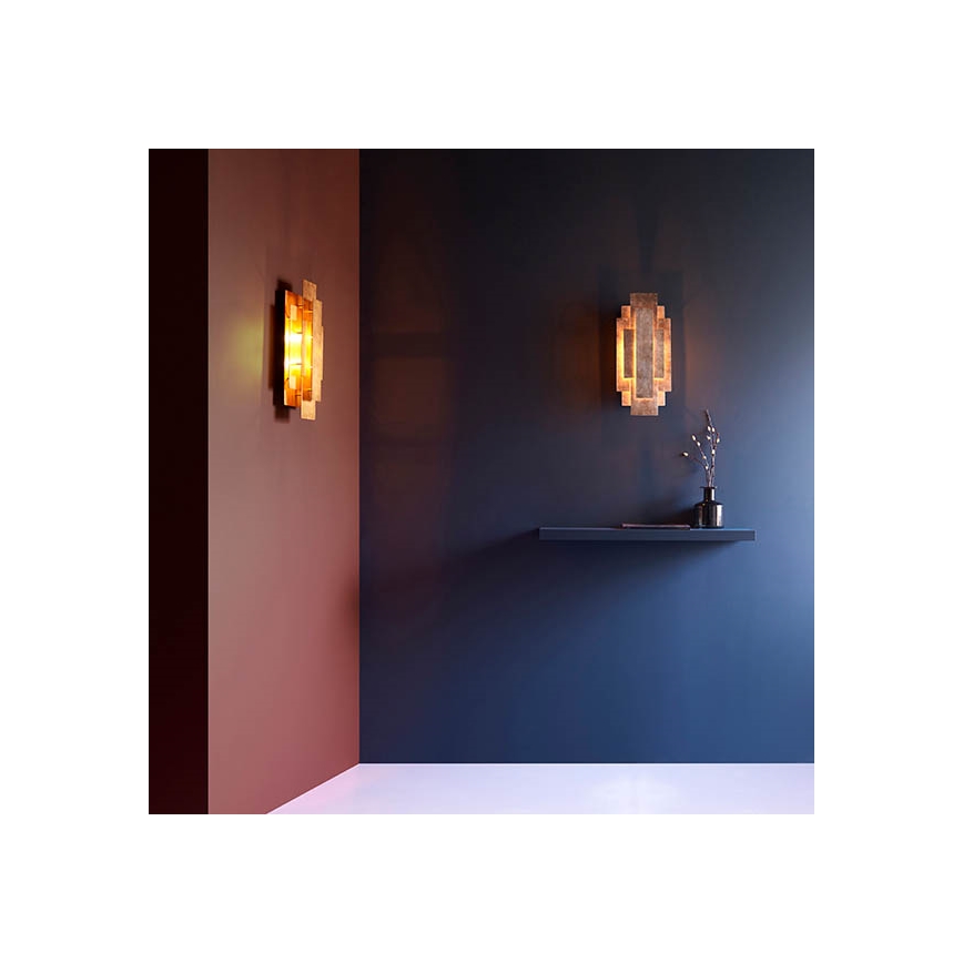 Endon 90451 - Væglampe ALZARE 2x G9/3W/230V hvid patina