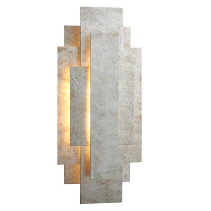 Endon 90451 - Væglampe ALZARE 2x G9/3W/230V hvid patina