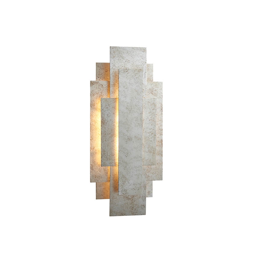 Endon 90451 - Væglampe ALZARE 2x G9/3W/230V hvid patina