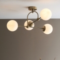 Endon 90843 - Loftmonteret lysekrone ONTARIO 4xE14/7W/230V messing