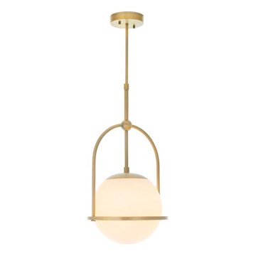 Endon 90844 - Loftlampe på stang ONTARIO 1xE27/10W/230V messing