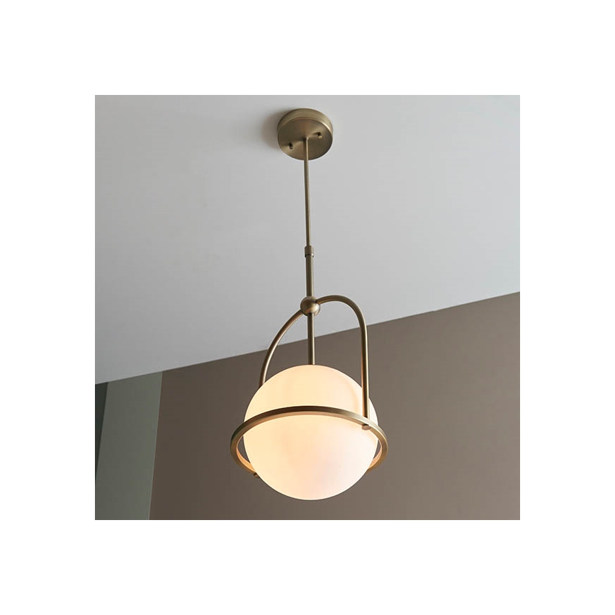 Endon 90844 - Loftlampe på stang ONTARIO 1xE27/10W/230V messing