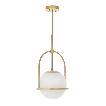 Endon 90844 - Loftlampe på stang ONTARIO 1xE27/10W/230V messing