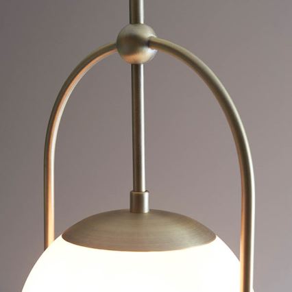 Endon 90844 - Loftlampe på stang ONTARIO 1xE27/10W/230V messing
