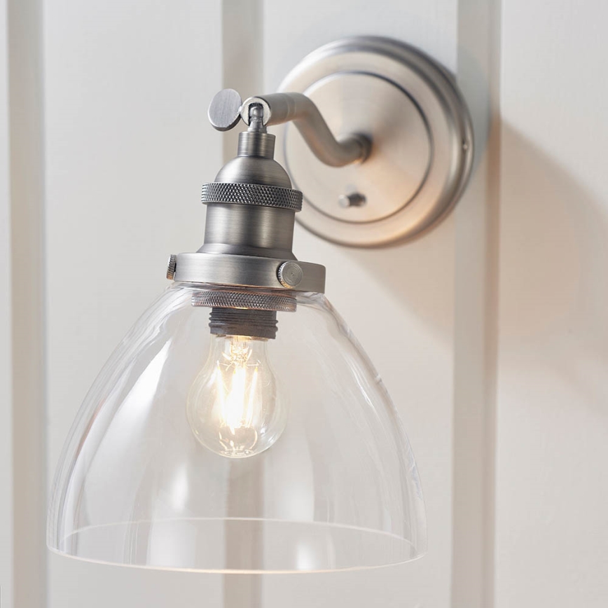 Endon 91739 - Væghængt spotlampe HANSEN 1xE14/40W/230V mat krom