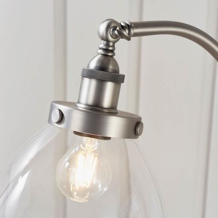 Endon 91741 - Gulvlampe HANSEN 1xE27/40W/230V mat krom
