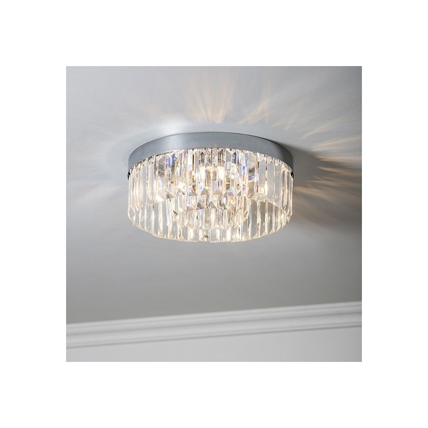 Endon 91811 - Loftlampe til badeværelset SHIMMER 5xG9/18W/230V IP44 i blank krom