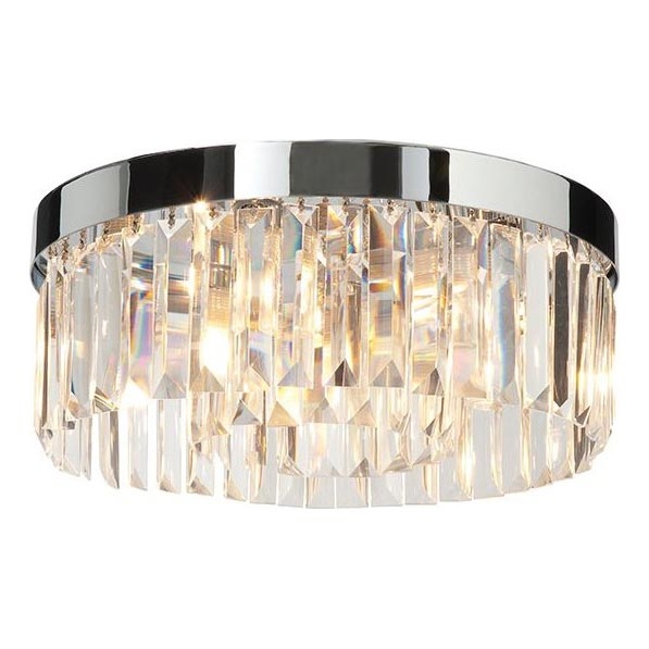 Endon 91811 - Loftlampe til badeværelset SHIMMER 5xG9/18W/230V IP44 i blank krom