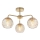 Endon 91968 - Overflademonteret loftlampe DIMPLE 3xE14/25W/230V guldfarvet/røget beige