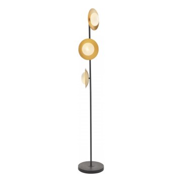 Endon 92039 - Gulvlampe RUFFLE 3xG9/3W/230V sort/guldfarvet