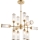 Endon 92214 - TOUR stangpendel 12xG9/3W/230V messing