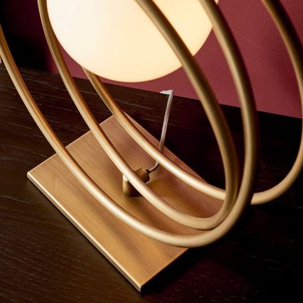 Endon 92491 - Bordlampe EMILIO 1xG9/3W/230V guld/hvid