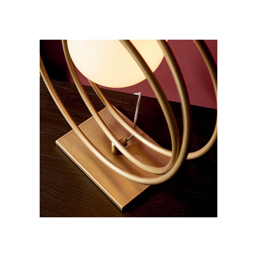 Endon 92491 - Bordlampe EMILIO 1xG9/3W/230V guld/hvid