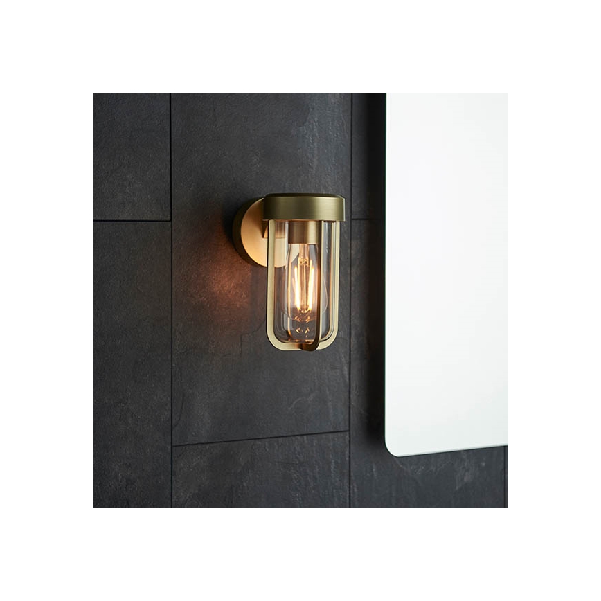 Endon 92855 - Væglampe til badeværelse 1xE27/6W/230V IP44 messing