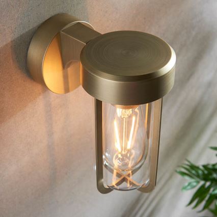 Endon 92855 - Væglampe til badeværelse 1xE27/6W/230V IP44 messing