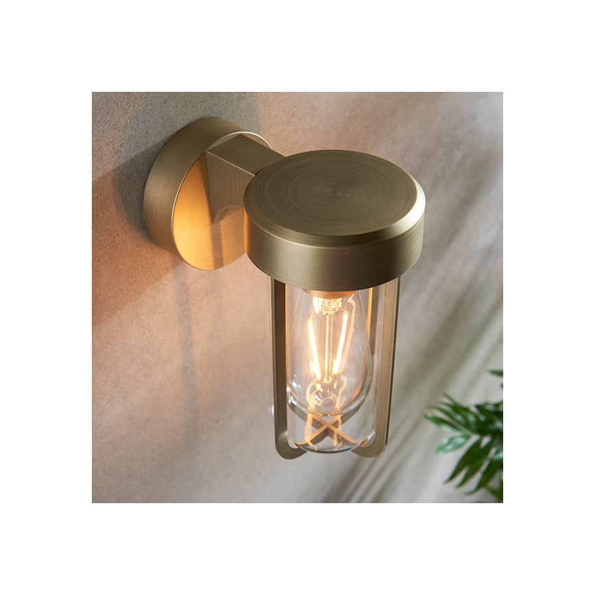 Endon 92855 - Væglampe til badeværelse 1xE27/6W/230V IP44 messing