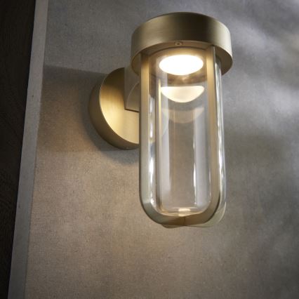 Endon 92856 - LED væglampe til badeværelset LED/8W/230V IP44 2700K messing