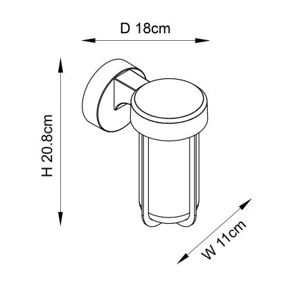 Endon 92856 - LED væglampe til badeværelset LED/8W/230V IP44 2700K messing