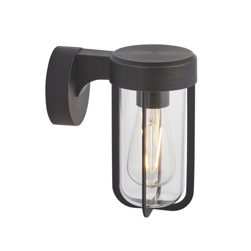 Endon 92857 - Væglampe til badeværelset 1xE27/6W/230V IP44 bronze/sort