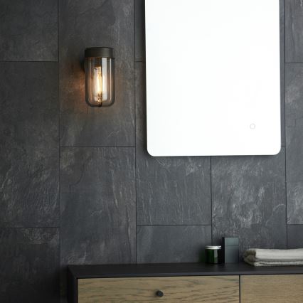 Endon 92857 - Væglampe til badeværelset 1xE27/6W/230V IP44 bronze/sort