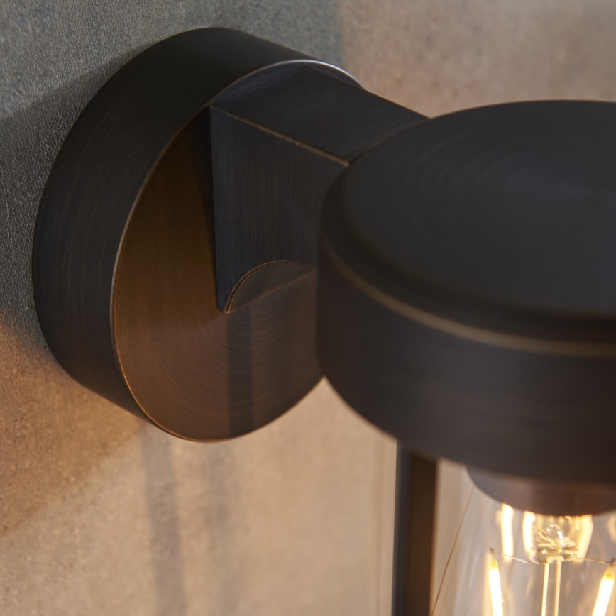 Endon 92857 - Væglampe til badeværelset 1xE27/6W/230V IP44 bronze/sort