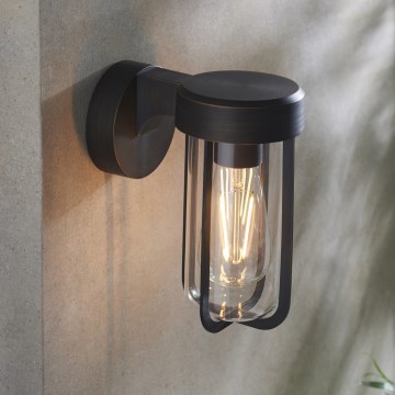 Endon 92857 - Væglampe til badeværelset 1xE27/6W/230V IP44 bronze/sort