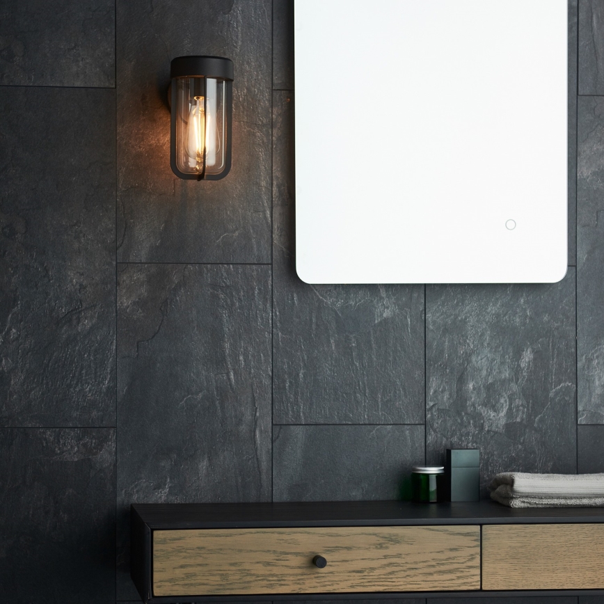 Endon 92859 - Badeværelses væglampe 1xE27/6W/230V IP44 sort