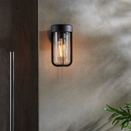 Endon 92859 - Badeværelses væglampe 1xE27/6W/230V IP44 sort