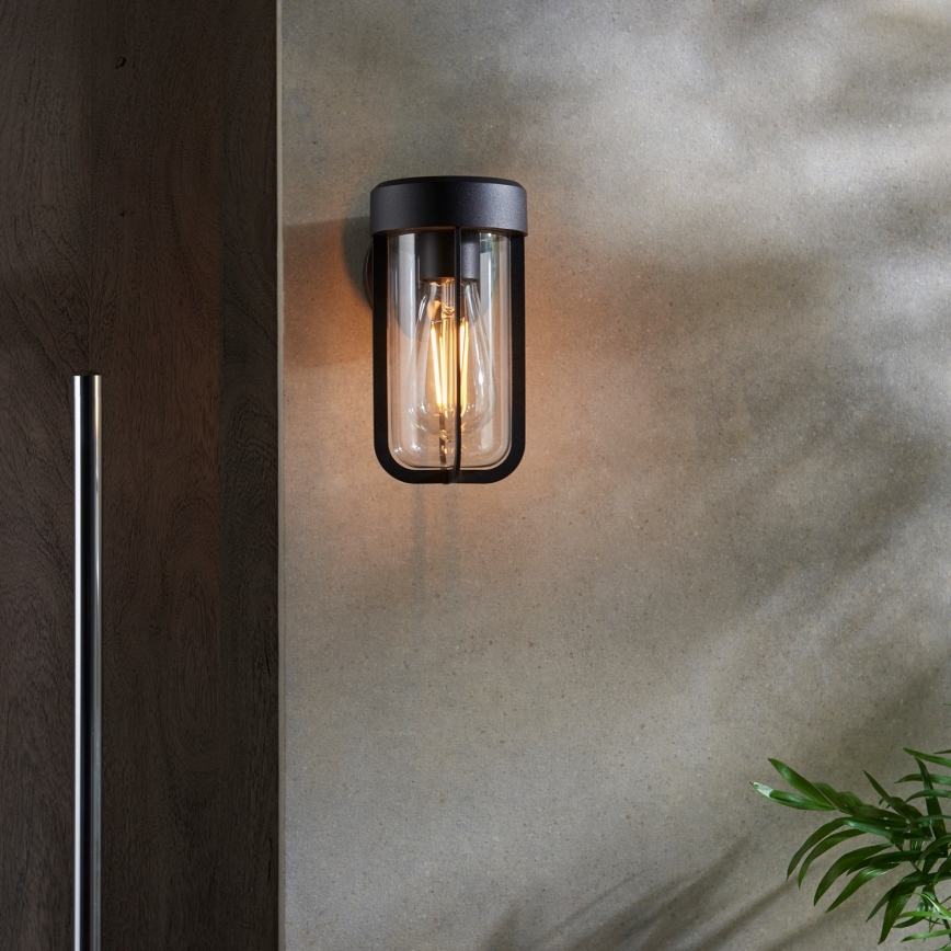 Endon 92859 - Badeværelses væglampe 1xE27/6W/230V IP44 sort