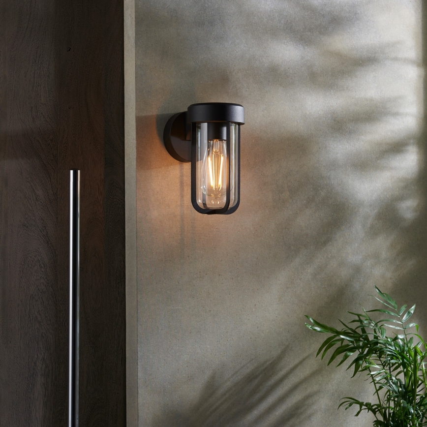 Endon 92859 - Badeværelses væglampe 1xE27/6W/230V IP44 sort