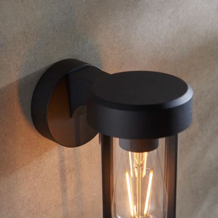 Endon 92859 - Badeværelses væglampe 1xE27/6W/230V IP44 sort