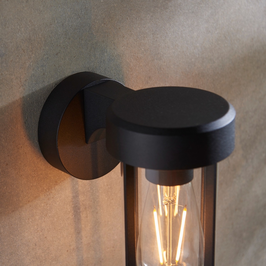 Endon 92859 - Badeværelses væglampe 1xE27/6W/230V IP44 sort